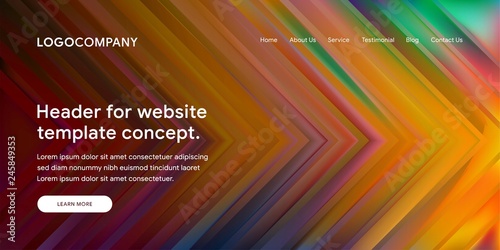 Modern Abstract Style of Website Landing Page Background
