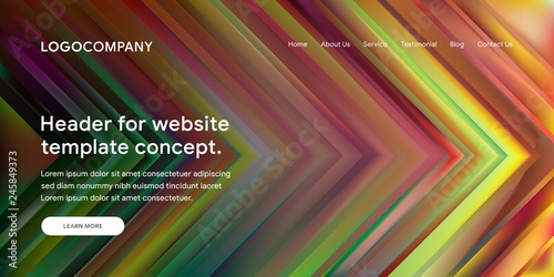 Modern Abstract Style of Website Landing Page Background