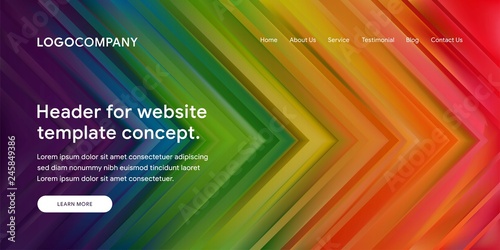 Modern Abstract Style of Website Landing Page Background