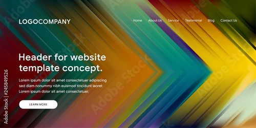 Modern Abstract Style of Website Landing Page Background