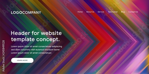 Modern Abstract Style of Website Landing Page Background