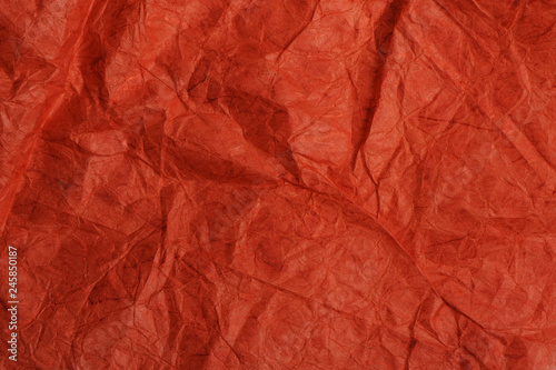 crumpled red paper