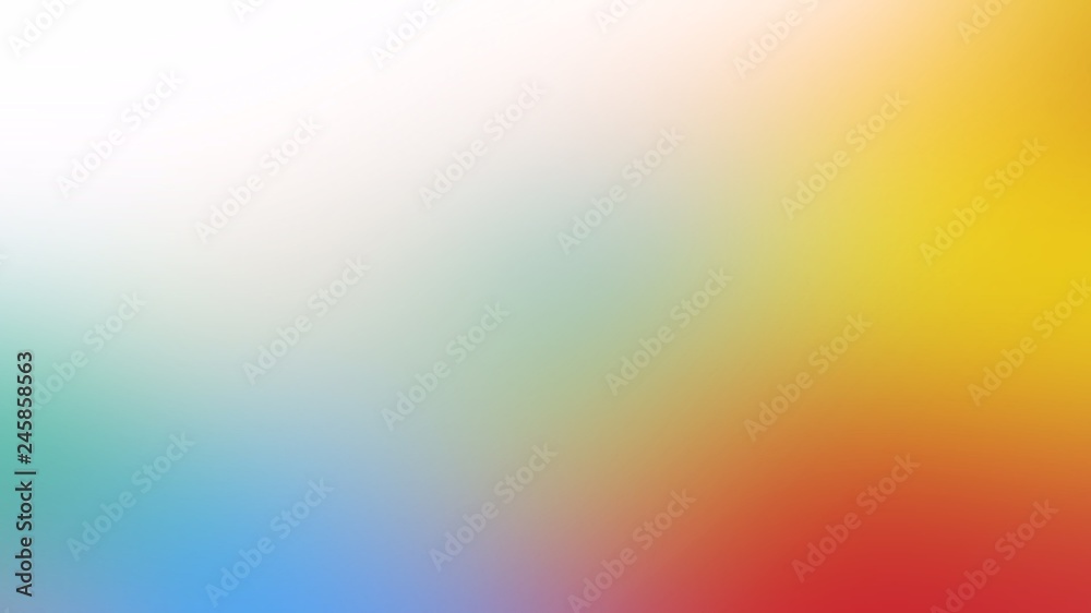 Abstract blurred gradient background in bright colors