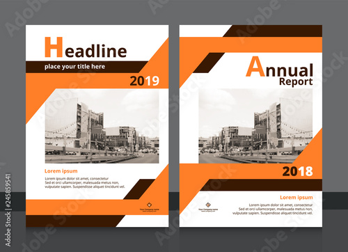 Cover design and annual report cover template A4 size for brochure design, magazine, poster, flyer etc. Vector illustration EPS-10 sample image with Gradient Mesh.