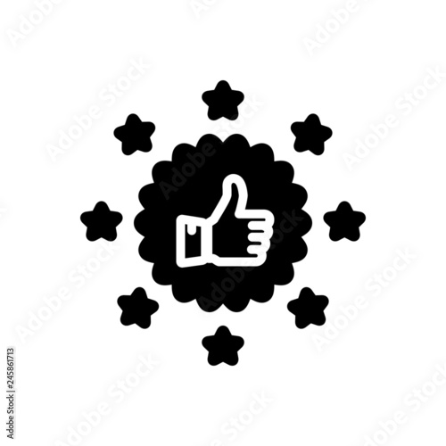Black solid icon for original 