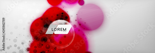 Background abstract - blurred dotted color circle shape, techno bubbles