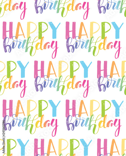 Photography Happy birthday pattern background wallpaper textile fabric