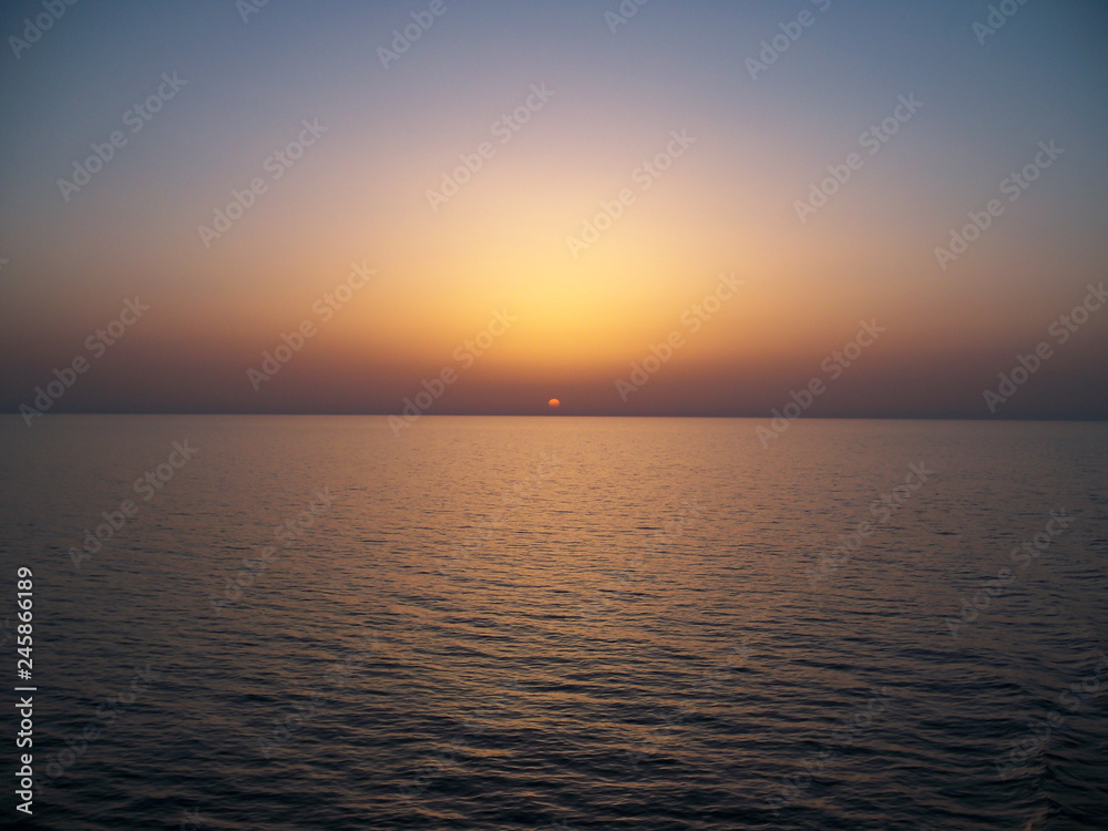 red sea sunset