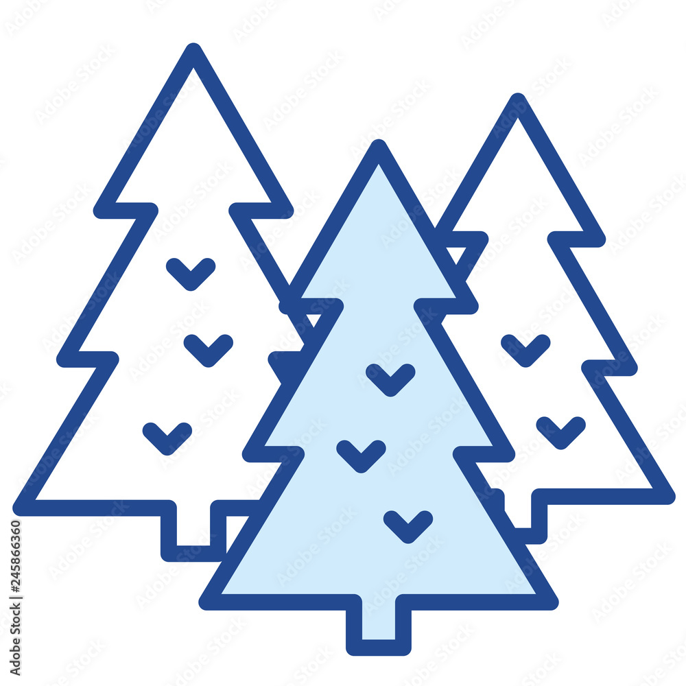 Tannenbaum, Wald, Natur Vector Icon Illustration Tannenbaum, Wald, Natur Vector Icon Illustration