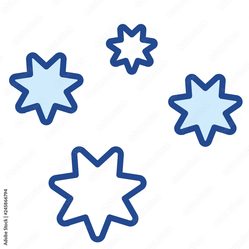 Schneeflocken, Schnee, Winter, Vector Icon Illustration Schneeflocken, Schnee, Winter, Vector Icon Illustration