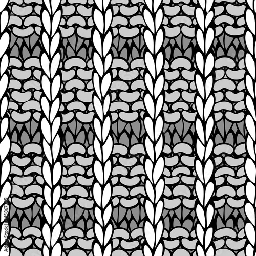 Vector Doodles Waffle Stitch Pattern.