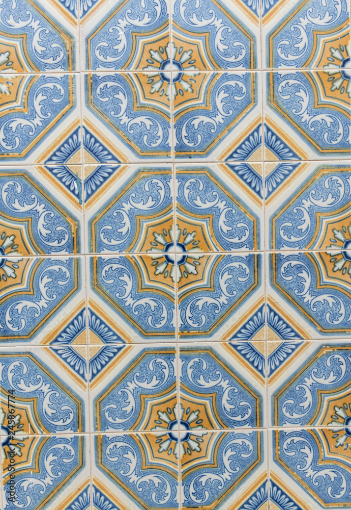 Hand made tiles in Portugal
