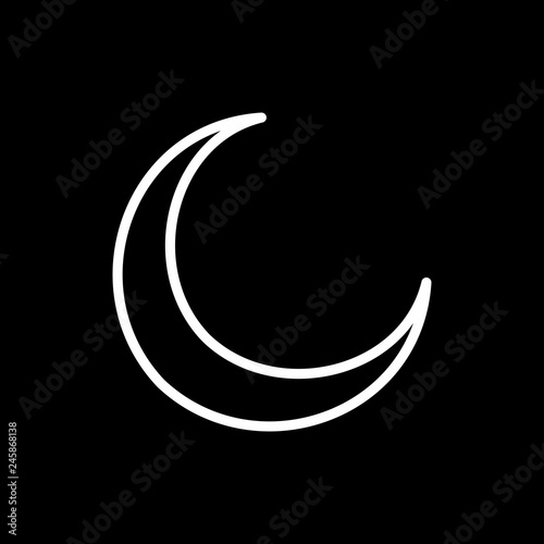 Vector New Moon Icon