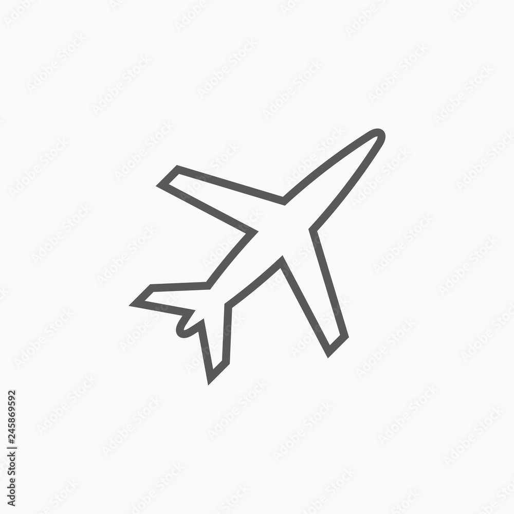 airplane icon, plane vector airplane icon, plane vector