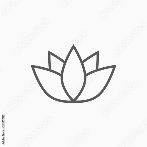 lotus icon, flower vector