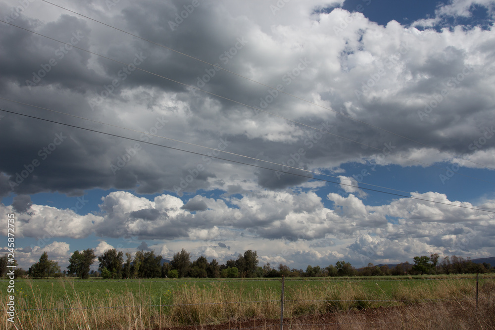 Obraz premium nubes y campo