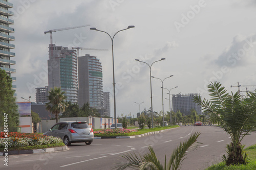 Common modern apartment high-rise buildings. apartment building