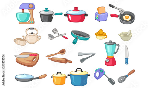 Kitchen utensils vector illustration