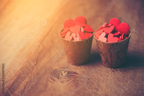 Valentines day red heart on...