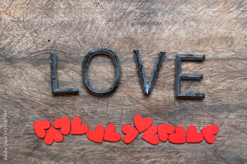Valentines day red heart on...
