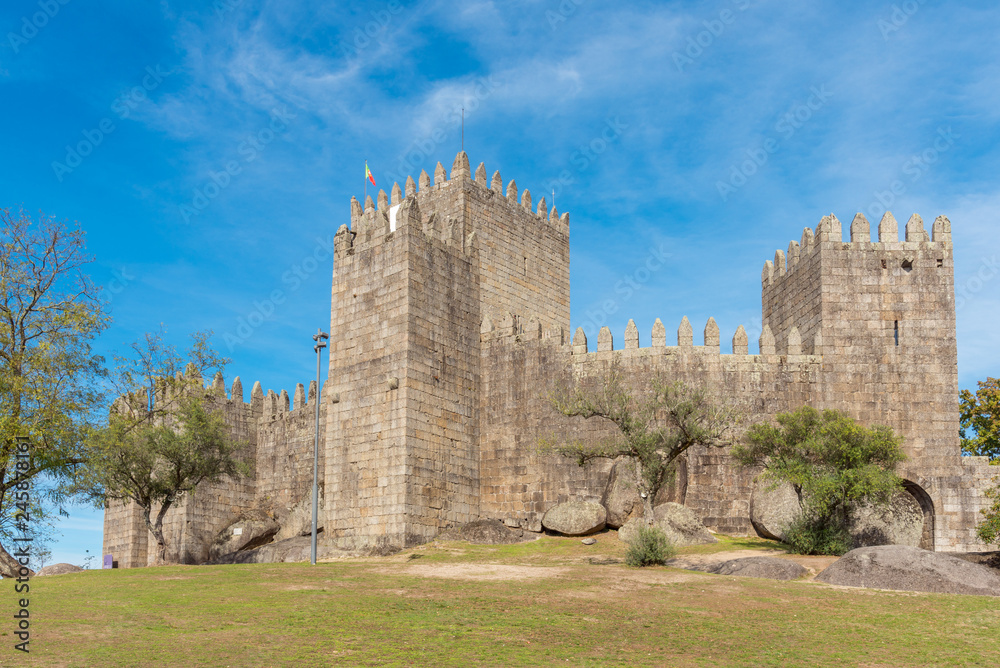 The Castle of Guimarães in the north of Portugal The Castle of Guimarães in the north of Portugal