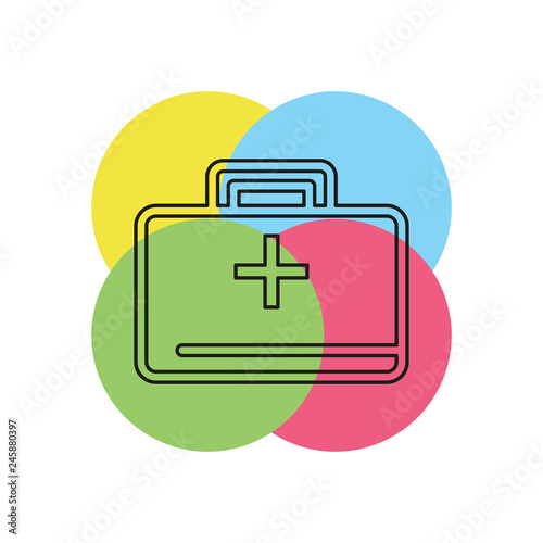 medical kit - vector doctor case illustration