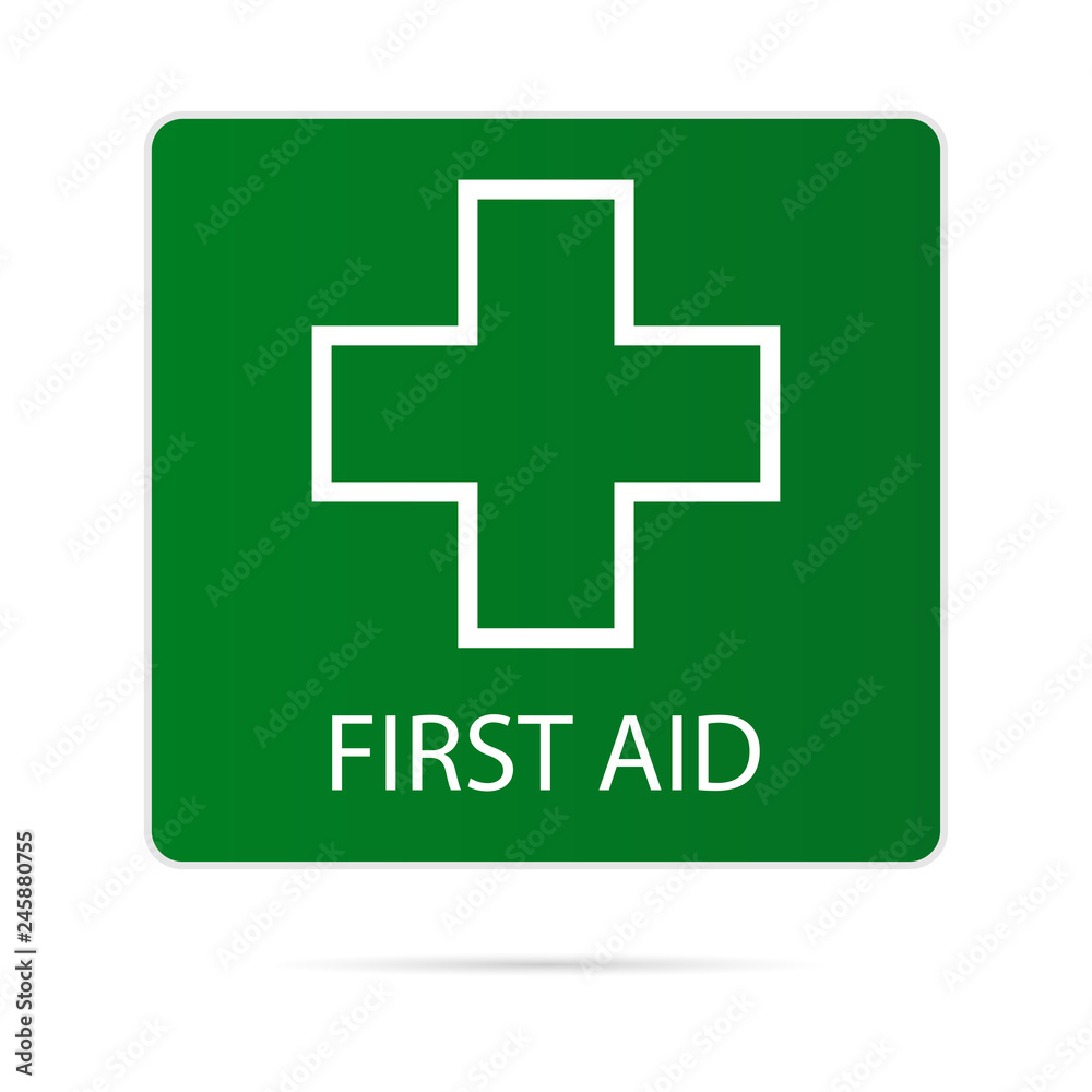 First aid icon, medical symbol. Vector. - Vector First aid icon, medical symbol. Vector. - Vector