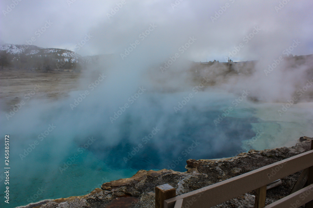 Fototapeta premium geothermal pool