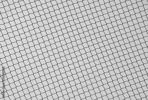 cage metal wire on pale grey background