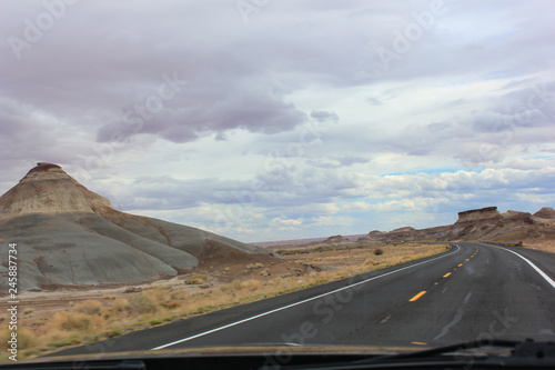 road by grand canyon