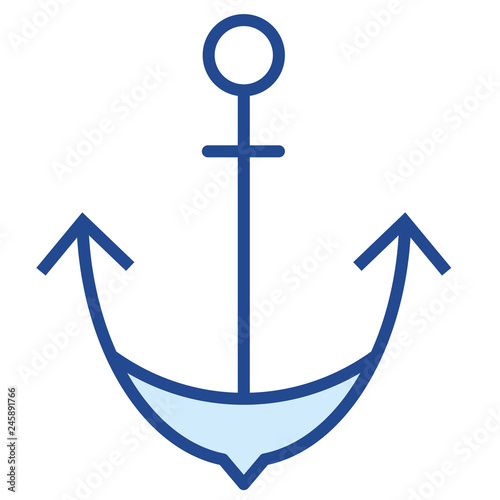 Anker Vector Icon Illustration
