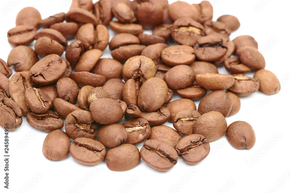 coffee beans on white background large coffee beans on white background large