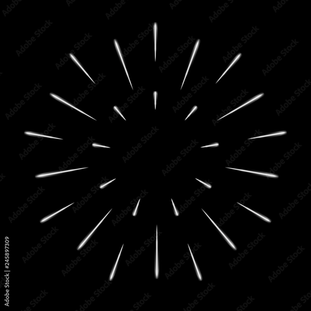 Obraz premium Holiday Firework on night background