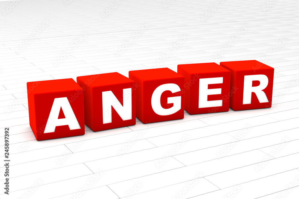 3D rendered illustration of the word Anger.
3D rendered illustration of the word Anger.