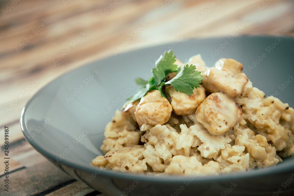 Chicken with Mustard and Rice Chicken with Mustard and Rice