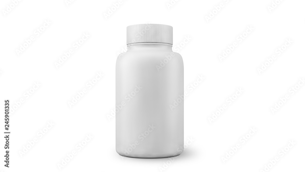 medical pills container mockup