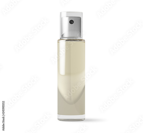 cosmetic bottle packaging isolated