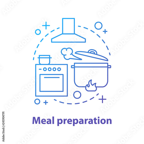 Food preparation concept icon
