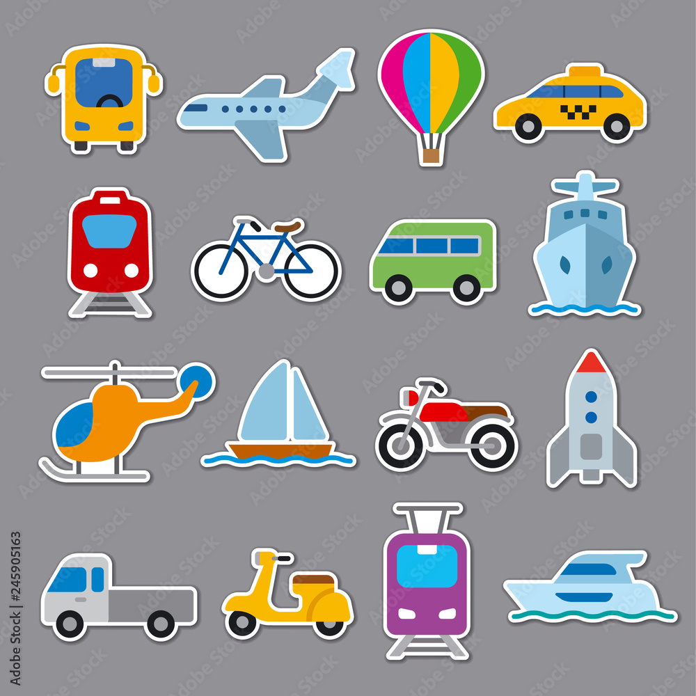 Obraz premium stickers of transport