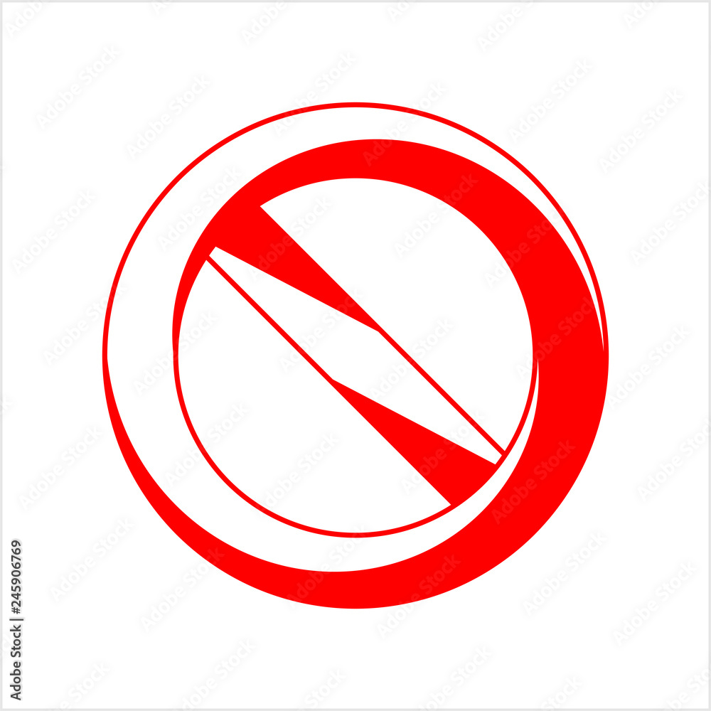 Red Empty Ban Sign, Red Blank Forbidden Sign, No Sign, Not Allowed Blank Sign Red Empty Ban Sign, Red Blank Forbidden Sign, No Sign, Not Allowed Blank Sign