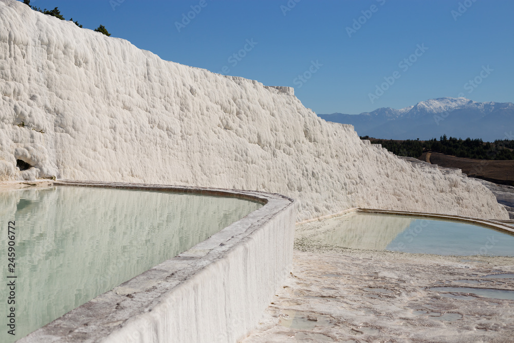 Pamukkale hot springs and travertines, Turkey. Pamukkale hot springs and travertines, Turkey.