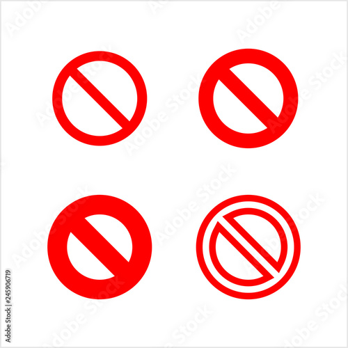 Free Download Red Empty Ban Sign, Red Blank Forbidden Sign, No Sign, Not Allowed Blank Sign - GFXLoad