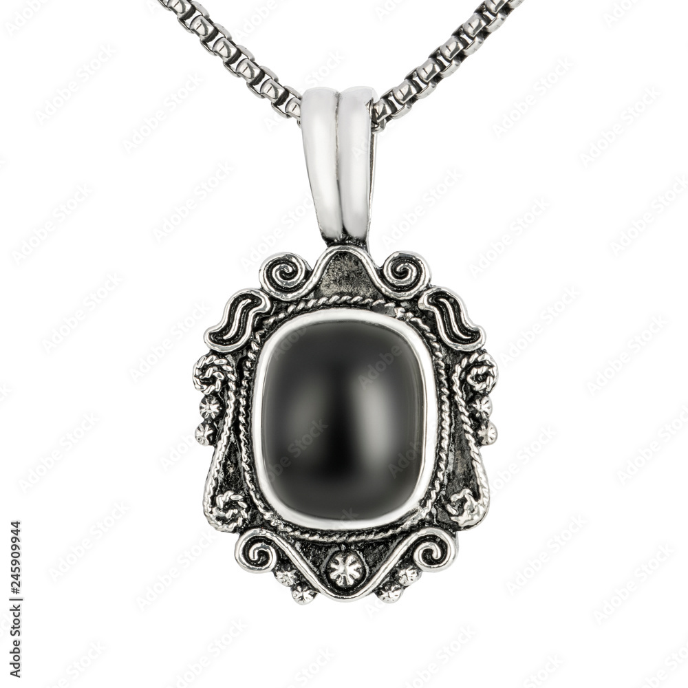 Fashion diamond pendant isolated on white Fashion diamond pendant isolated on white