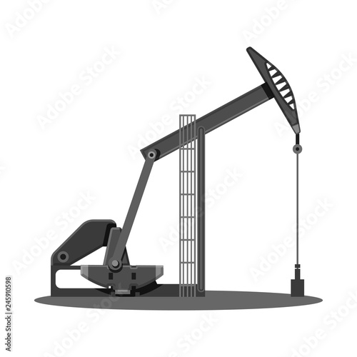 Vector illustration of oil and gas icon. Set of oil and petrol stock symbol for web.