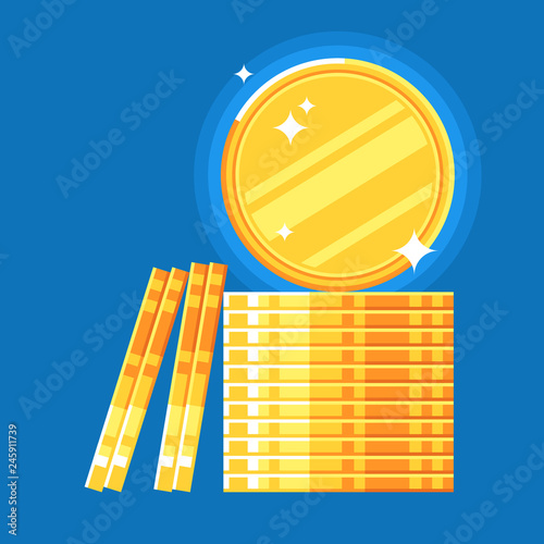 Pillar with glowing coin at the top.