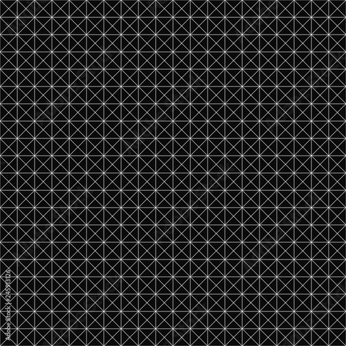 Vector seamless geometric pattern. Grid texture. Black-and-white background. Monochrome design. Vector EPS 10