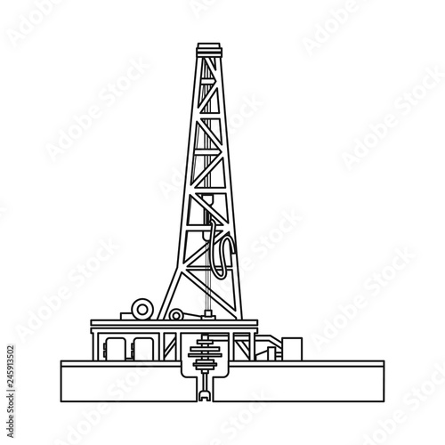 Isolated object of oil and gas symbol. Collection of oil and petrol vector icon for stock.