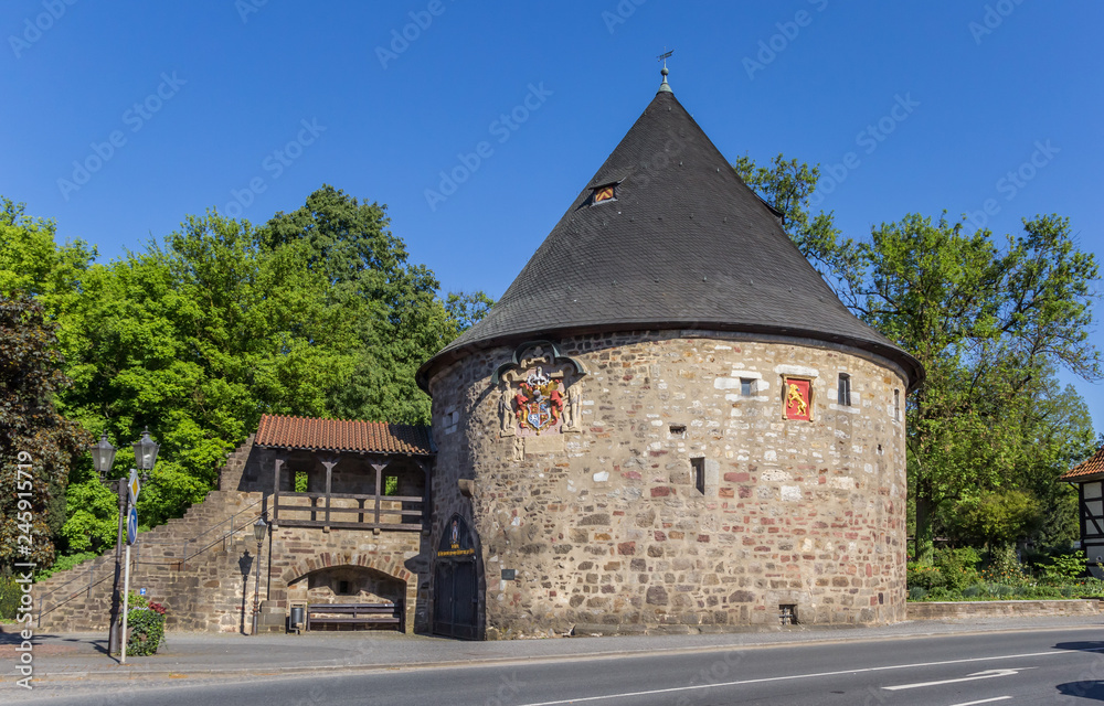 Fototapeta premium Historic Rotunde defence tower in Hann. Munden, Germany