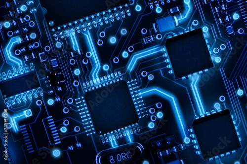 Obraz na płótnie Abstract high tech background