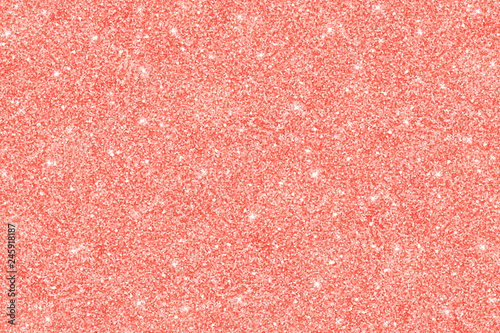 Coral glitter texture, horizontal background. Vector